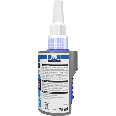 Résine d'étanchéité Gebetanche RT1 - GEB - Compatible eau potable - 75 ml