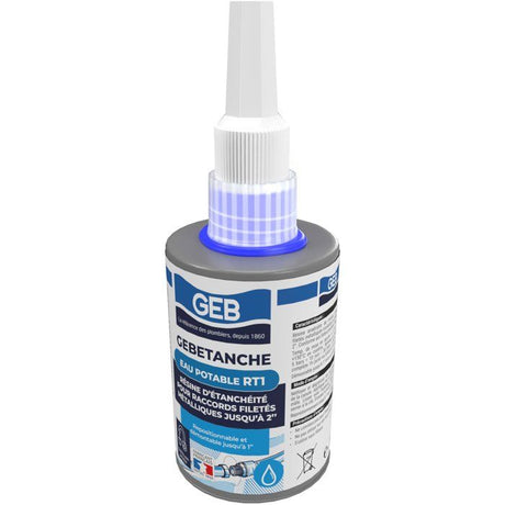 Résine d'étanchéité Gebetanche RT1 - GEB - Compatible eau potable - 75 ml
