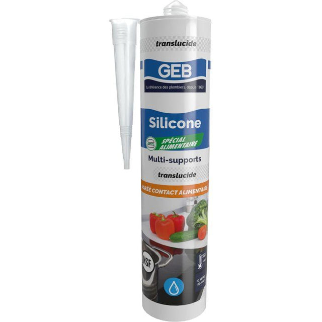 Silicone spécial alimentaire - GEB - Translucide - 310 ml