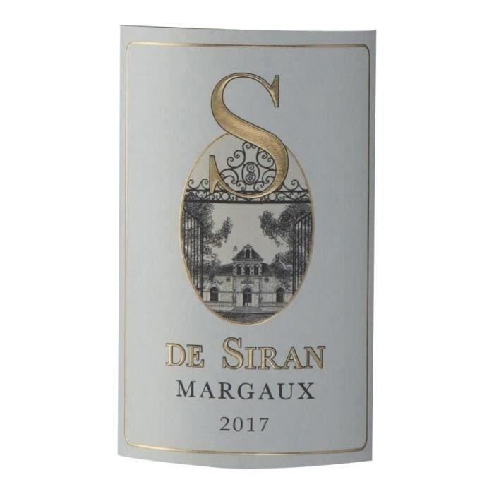 Ch‚teau S de Siran 2017 Margaux - Vin rouge de Bordeaux