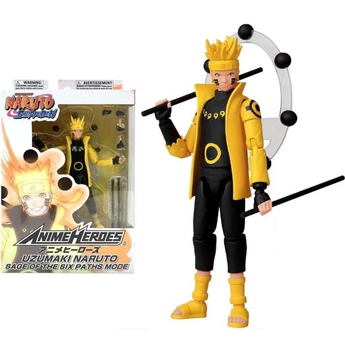 Figurine Anime Heroes Naruto Shippuden - Mode Sage des six chemins - BANDAI