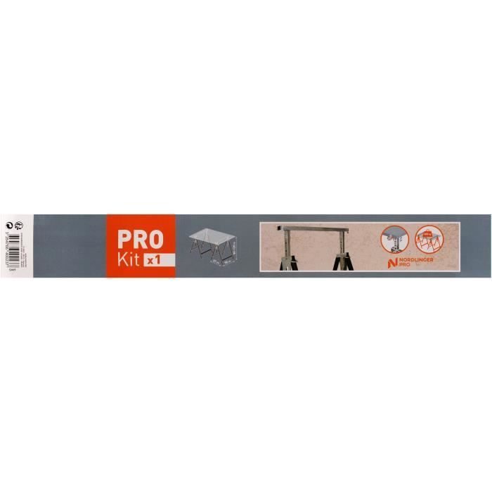 TrÈteau de bricolage - NORDLINGER PRO - Pro en Kit - RÈglable en Hauteur - Robuste et pliable