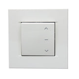 Volet roulant H120 cm x L100 cm en aluminium recoupable en largeur et hauteur - Manoeuvre électrique filaire - Coloris Blanc -