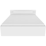 Demeyere Lit adulte MICHIGAN - 160 x 200 cm - Multiples rangements - Blanc