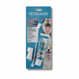 Kit Dentaire Chien - VETOCANIS - Hygiene dentaire avec Brosse a Dents, Biscuit Aromatisé, Dentifrice
