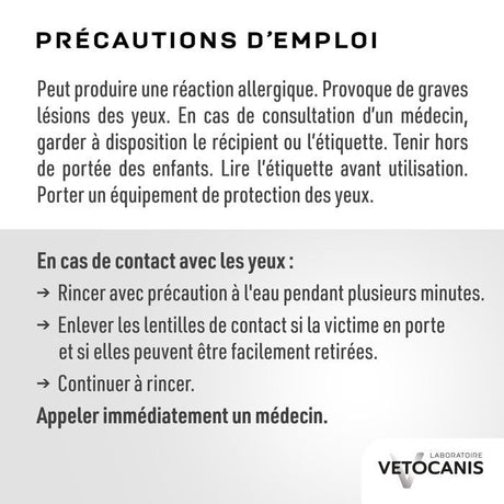Shampoing chien - VETOCANIS - 300 ml - Hydratant, doux, sans irritation, usage régulier