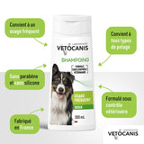 Shampoing chien - VETOCANIS - 300 ml - Hydratant, doux, sans irritation, usage régulier