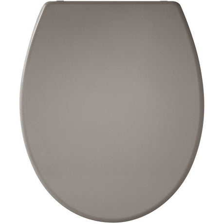 Abattant Presto Taupe - Thermodur - Fixation par le dessus - Antibactérien