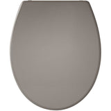Abattant Presto Taupe - Thermodur - Fixation par le dessus - Antibactérien