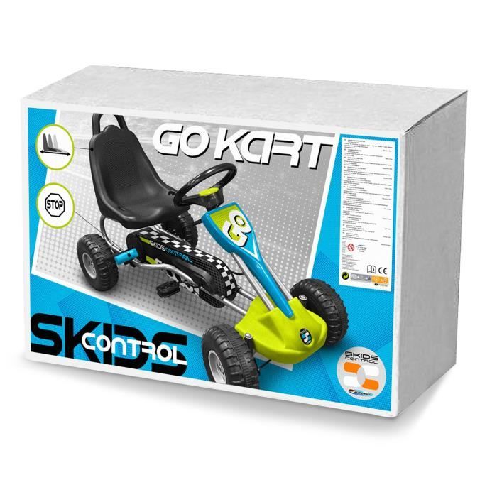 Go Kart a pÈdales - STAMP - SKIDS CONTROL - Siege rÈglable - Frein a main - Cadre acier