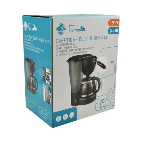 Cafetiere 12V - HTC EQUIPEMENTS- 5/6 tasses - Puissance 170W