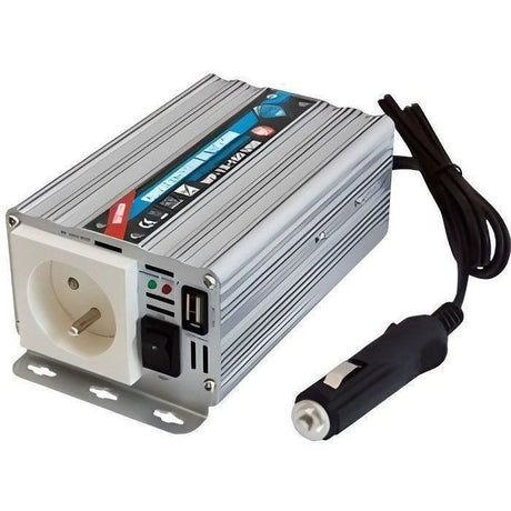 Convertisseur de tension - HTC TECHNIC - 12V/220 V - 150 W - Avec prise USB-A 2A livré avec cordon allume cigare