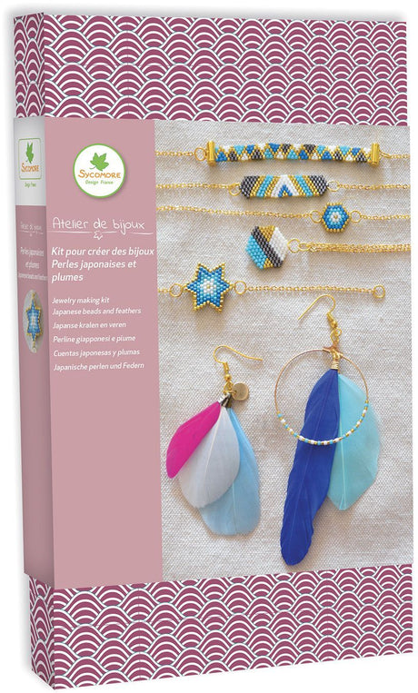 Atelier de bijoux - SYCOMORE - Perles Japonaises et plumes - Des 12 ans