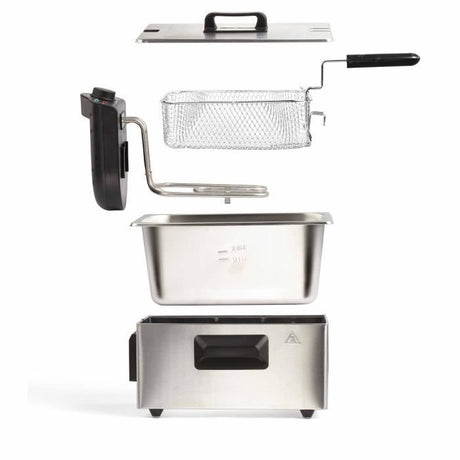 Friteuse 3 L - LIVOO - DOC216 - 2000W - 3L - Cuve amovible en acier inoxydable - Panier a friture amovible - Thermostat réglable