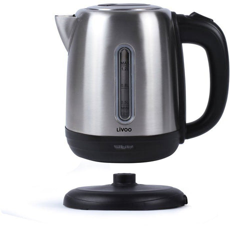 Bouilloire - LIVOO - DOD182 - 1630 W - 1,2 L - Socle 360° - Gris