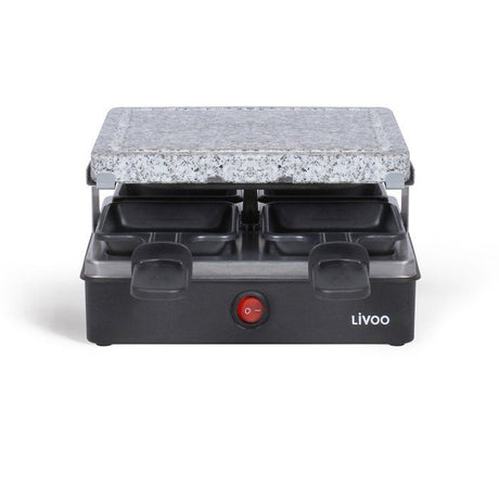 Appareil a raclette - LIVOO - DOC242 - 4 personnes - 600 W - Plateau amobible en granit