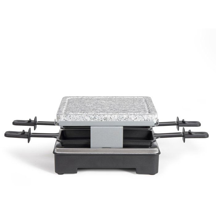 Appareil a raclette - LIVOO - DOC242 - 4 personnes - 600 W - Plateau amobible en granit