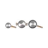 Batterie de cuisine - Induction - LIVOO - MEP147 - Aluminium antiadhésif - 5 pieces - 1 casserole Ř16 - 1 poele Ř24 - 1 faitout Ř24