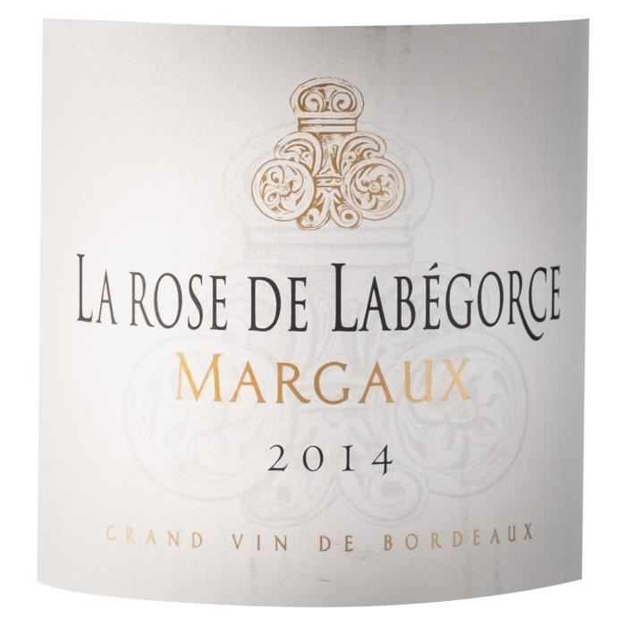 La Rose de LabÈgorce 2012 Margaux - Vin rouge de Bordeaux