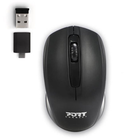 PREMIUM PACK : Sacoche pour PC Portable 17 + Souris sans fil + Dungle USB & Adaptateur Type C