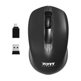 Souris sans fil - PORT Designs - 900508 Essentielle - 2.4 GHz - Noir