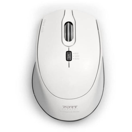 Souris optique sans fil - PORT DESIGNS - PORT Connect SILENT - 2.4 GHz - USB / USB-C - Blanc