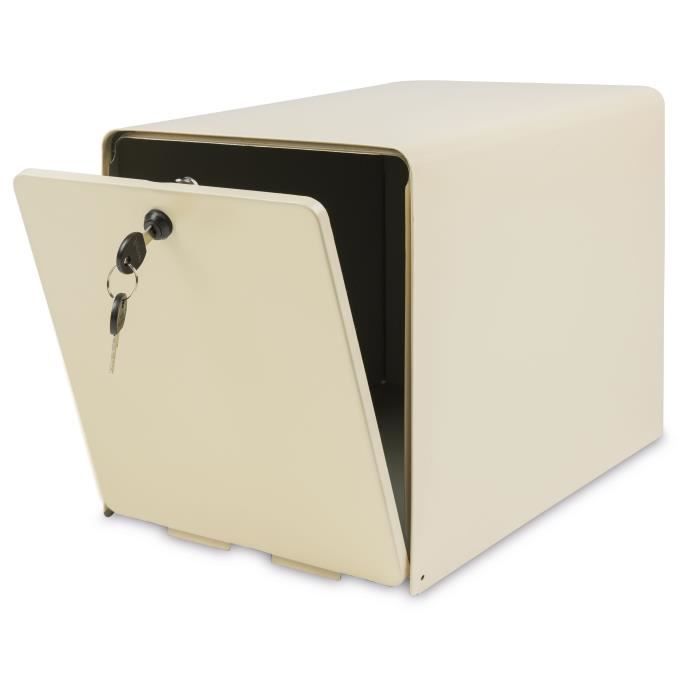 BURG WACHTER BoÓte aux lettres Favor en acier galvanisÈ - 2 portes - Beige clair