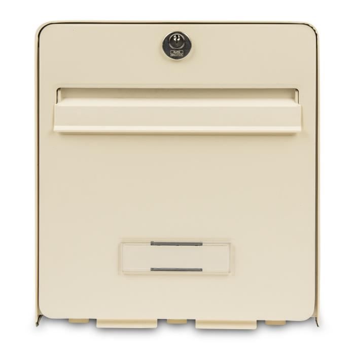 BURG WACHTER Boîte aux lettres Favor en acier galvanisé - 2 portes - Beige clair