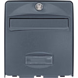 BoÓte aux lettres BURG WACHTER BALTHAZAR MINI 1 Porte - Murale - Acier galvanisÈ - Ouverture totale - Anthracite -FabriquÈ en France