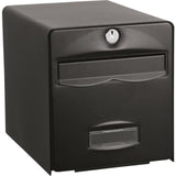 BURG WACHTER BoÓte aux lettres Balthazar en acier galvanisÈ - 1 porte - Noir