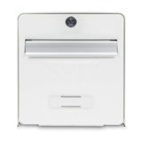 BURG WACHTER BoÓte aux lettres BalnÈaire en acier galvanisÈ - Porte arriere vitrÈe - Blanc