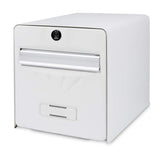 BURG WACHTER BoÓte aux lettres BalnÈaire en acier galvanisÈ - Porte arriere vitrÈe - Blanc