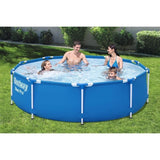 Kit Piscine hors sol tubulaire BESTWAY - Steel Pro - 305 x 76 cm - Ronde (Livrée avec pompe de filtration)