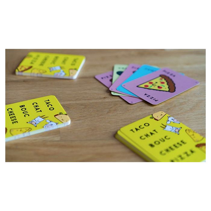 Jeu de société - Blue Orange - Taco Verso Bouc Cheese Pizza - Age 8 ans - Durée 10 min - Jeu d'ambiance