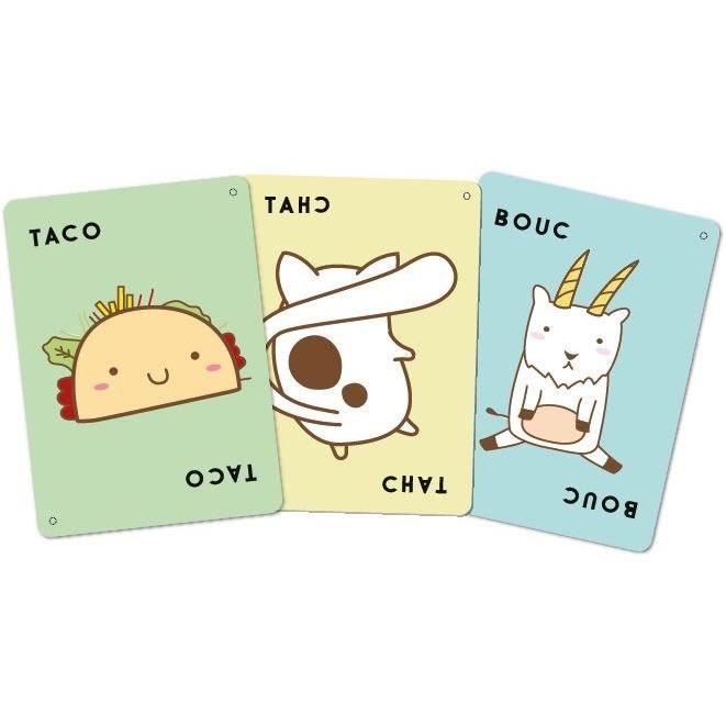 Jeu de société - Blue Orange - Taco Verso Bouc Cheese Pizza - Age 8 ans - Durée 10 min - Jeu d'ambiance