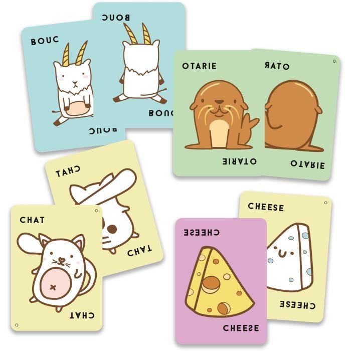 Jeu de société - Blue Orange - Taco Verso Bouc Cheese Pizza - Age 8 ans - Durée 10 min - Jeu d'ambiance