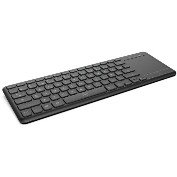 Clavier sans fil - MOBILITY - Noir - Azerty - USB 2.4 GHz - Compatible Smart TV