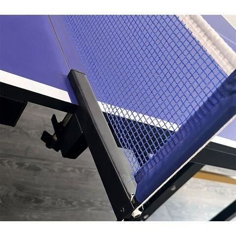 Tennis de table - Table de ping-pong - Pliable - Usage exterieur - 2 raquettes avec housse + 3 balles inclues - Bleu et noir