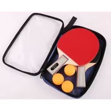 Tennis de table - Table de ping-pong - Pliable - Usage exterieur - 2 raquettes avec housse + 3 balles inclues - Bleu et noir