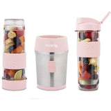 Mini blender - SMOO12 - 300 W - 570 mL - Rose pastel - 2 gourdes incluses