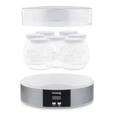 Yaourtiere HKoeNIG - ELY70 - Capacité 7 pots de 160ml - Programmable jusqu'a 15h - 15W