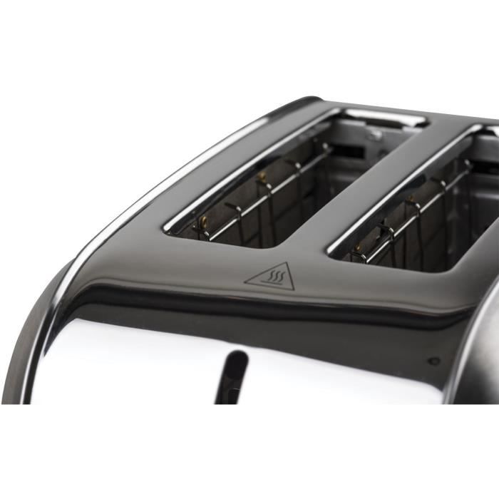 Grille-pain deux tranches - HKoeNIG - TOS7 - 850 W - Acier inoxydable