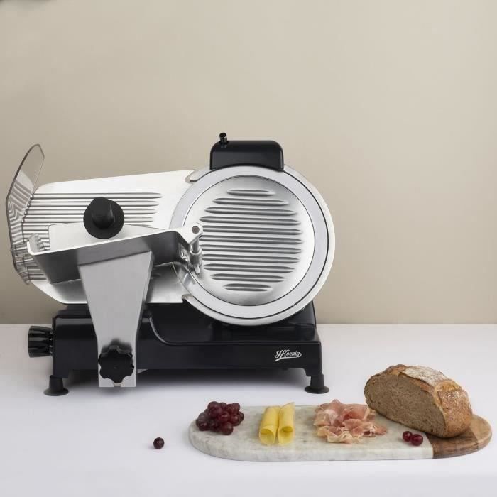Trancheuse a viande - H.KoeNIG - MSX252 - Lame 250 mm - Puissance 240 W - Epaisseur 0-12 mm