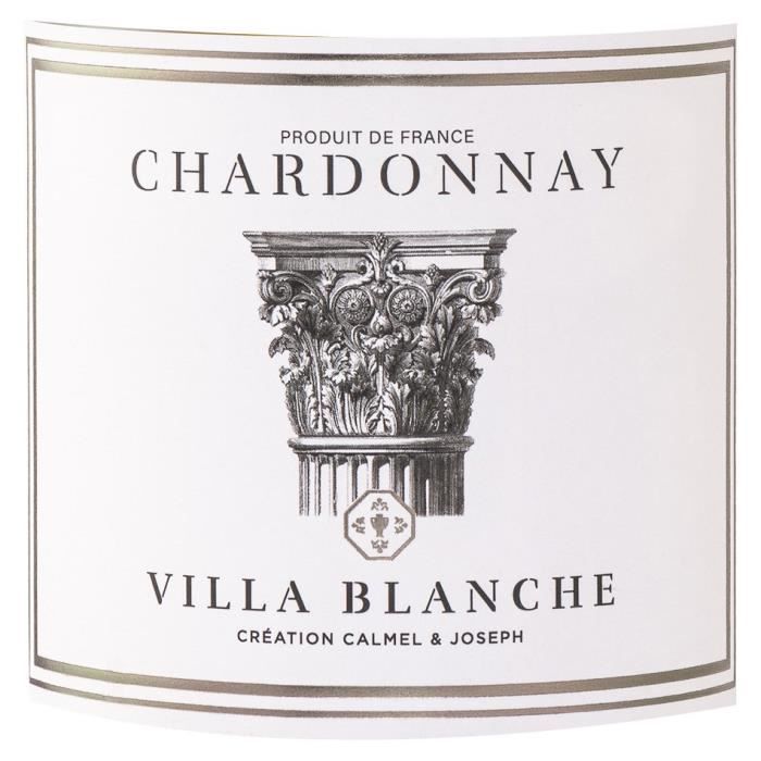 Calmel & Joseph Villa Blanche Chardonnay 2024/2025  Pays d'Oc - Vin blanc de Languedoc