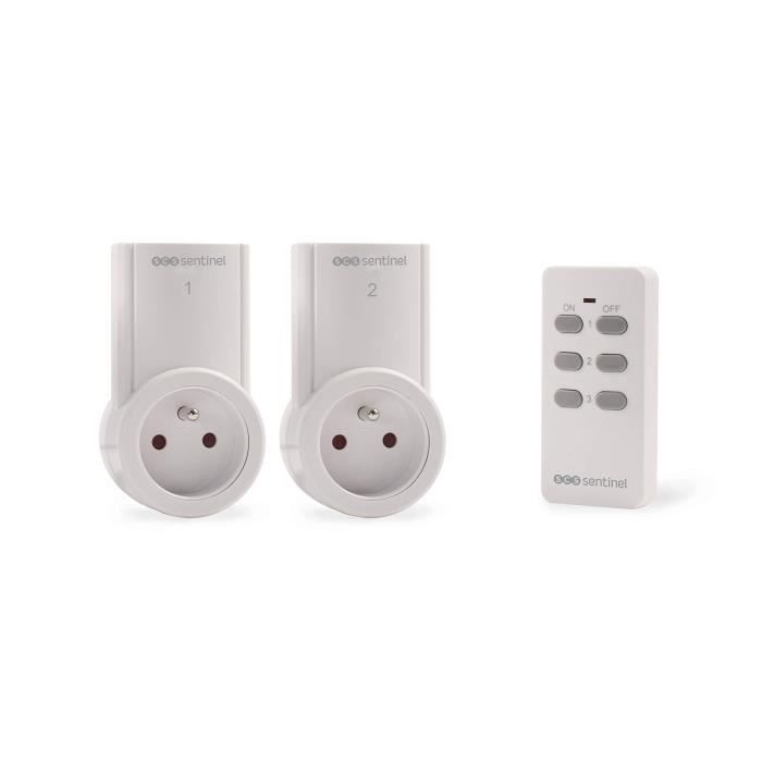 SCS SENTINEL Kit de 2 prises tÈlÈcommandÈes 2300 W