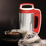 Blender chauffant - H.Koenig - MXC18 - 850 W - 1,1 L - Inox - 2 programmes de cuisson - rouge