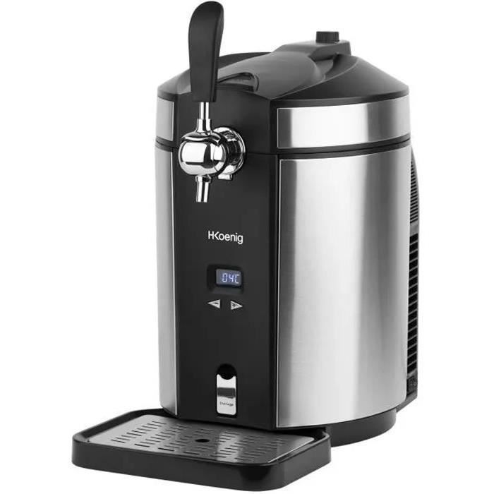 Tireuse a biere HKoeNIG - BW1880 - Capacité 5L - Température réglable 2°C a 12°C - Compatible tous fűts - Inox