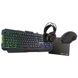 Pack Gamer 4 en 1 - The G-Lab - COMBO ACTINIUM - Souris Filaire - Clavier Filaire - Casque Filaire - Tapis de Souris