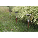 Lot de 3 balises solaires - Canopo - 20 lumens - Beige