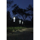 Lot de 3 balises solaires - Canopo - 20 lumens - Beige